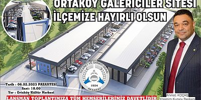 ATSO Ortaköy 'de galericiler sitesi projesini hayata geçiriyor