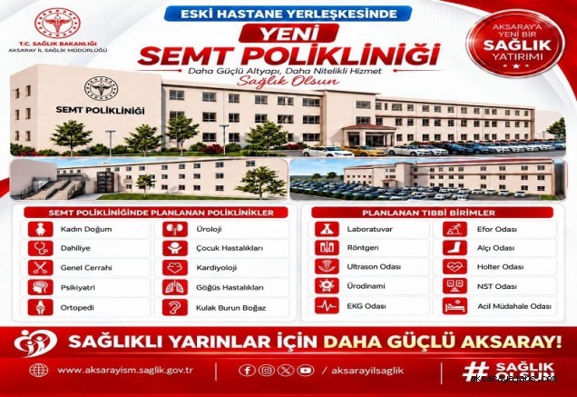 AKSARAY’IN SAĞLIK ALTYAPISINA YENİ YATIRIM