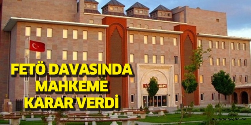 Kayseri'de FETÖ sanıklarına hapis cezası