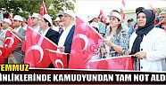 15 Temmuz Etkinliklerinde Kamuoyundan Tam Not Aldı