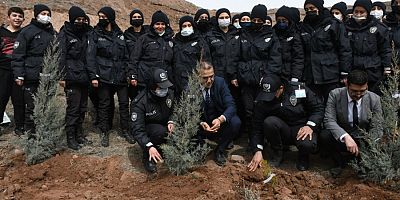 Adalet Ormanında 7 bin 500 fidan toprakla buluştu