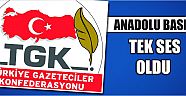 Anadolu Basını Tek Ses Oldu