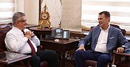 Beşiktaş Başkanı Fikret Orman Vali Aykut Pekmezi Ziyaret etti