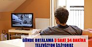 Günde Ortalama 3 Saat 34 Dakika Televizyon İzliyoruz
