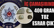 İç Çamaşırında 400 Gram Toz Esrar Çıktı   