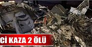 Otomobil Tıra Çarptı: 2 Ölü