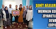 Şehit Ailelerini Memnun Eden Ziyaretler Devam Ediyor
