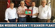 Sgk Müdürü Akgün’e Teşekkür Plaketi